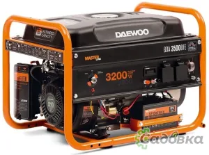 Газовый генератор Daewoo Power GDA 3500DFE