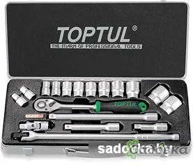 Набор торцевых головок Toptul GCAD1802 18 предметов
