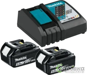 Аккумулятор с зарядным устройством Makita BL1850B + DC18RC 191L74-5 (18В/5 Ah + 7.2-18В)