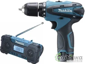 Makita DF330DWEA1 (шуруповерт, радиоприемник, 2 АКБ, кейс)