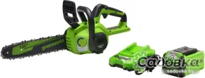 Аккумуляторная пила Greenworks G40CS30IIK4 2007807UB (с 1-им АКБ 4 Ач)