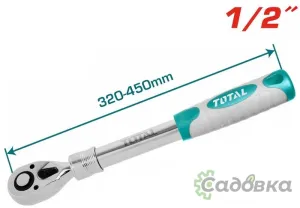 Вороток с трещоткой Total THT106128L