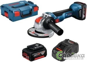 Угловая шлифмашина Bosch GWX 18V-10 Professional 06017B0102 (с 2-мя АКБ, кейс)