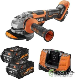 Угловая шлифмашина AEG Powertools BEWS 18-125BLPX-602C 4935464422 (с 2-мя АКБ, кейс)