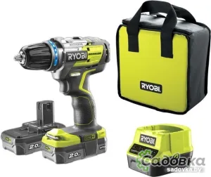 Дрель-шуруповерт RYOBI R18DDBL-220S 5133003435 (с 2-мя АКБ)