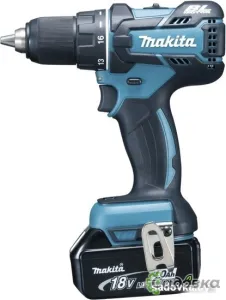 Дрель-шуруповерт Makita DDF480RME (с 2-мя АКБ, кейс)
