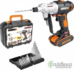 Шуруповерт Worx WX176.2 (с 1-им АКБ, кейс)