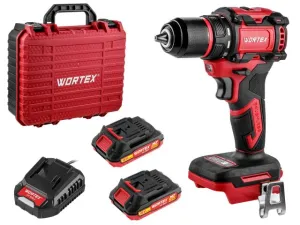 Аккум. дрель-шуруповерт WORTEX BD 2025-1 DLi в чем. ALL1 XLT БЕСЩЕТ, 18 В, 50 Н*м, 2х2 А*ч, БЗП 13 м (шурупы до 9 мм, защита от перегрузки и перегрева (1329838)