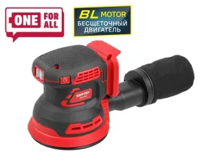 Аккум. эксцентриковая шлифмашина WORTEX COS 1218 E в кор. ALL1 XLT SOLO в кор. БЕСЩЁТ., 18В, 125 мм, (Регул. об., Амплитуда колебаний: 3,6 мм) (1334402)