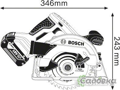 Дисковая пила Bosch GKS 18V-57 Professional 06016A2200 (без АКБ)