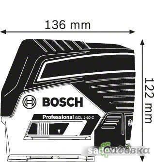 Лазерный нивелир Bosch GCL 2-50 C Professional (с креплением BM 3) [0601066G03]