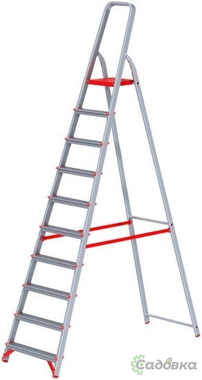 Лестница-стремянка Новая высота NV 311 алюминиевая профессиональная 10 ступеней
