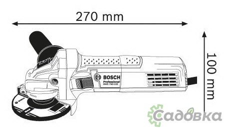 Угловая шлифмашина Bosch GWS 750-125 Professional