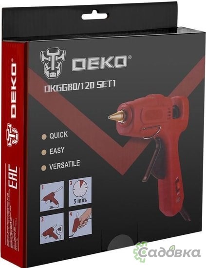Термоклеевой пистолет Deko DKGG80/120 Set 1