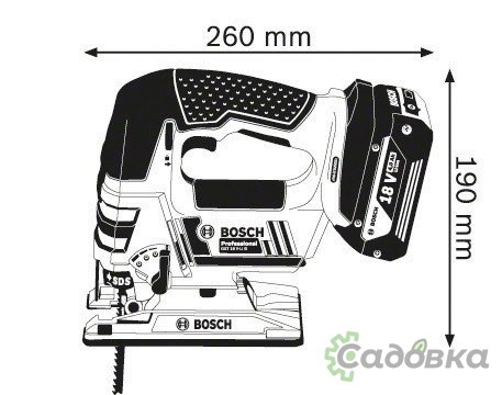 Электролобзик Bosch GST 18 V-LI B Professional 06015A6100 (без АКБ)