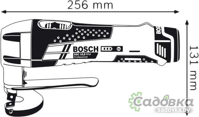 Листовые электрические ножницы Bosch GSC 12V-13 Professional (без аккумулятора и з/у)