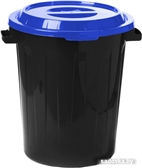 Контейнер для мусора Idea 60 л (черный/синий)