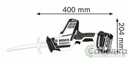 Сабельная пила Bosch GSA 18 V-LI C Professional 06016A5001 (без АКБ, кейс)