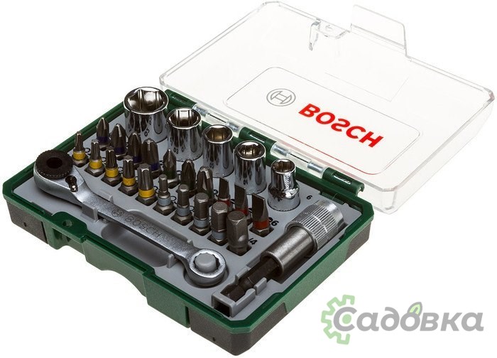 Набор торцевых головок и бит Bosch Promoline 2607017160 27 предметов