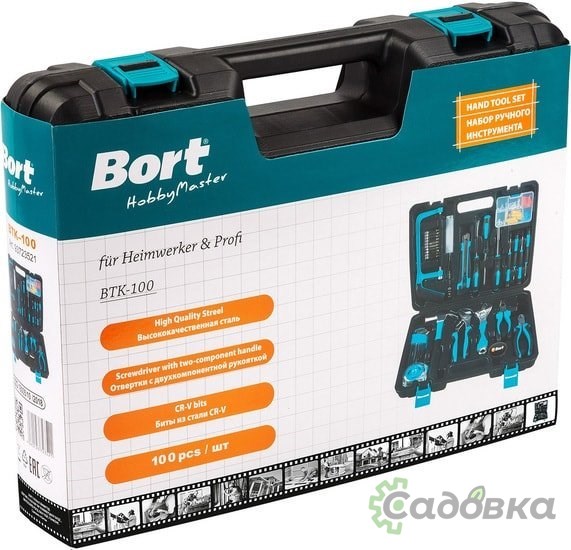 Универсальный набор инструментов Bort BTK-100 (100 предметов)